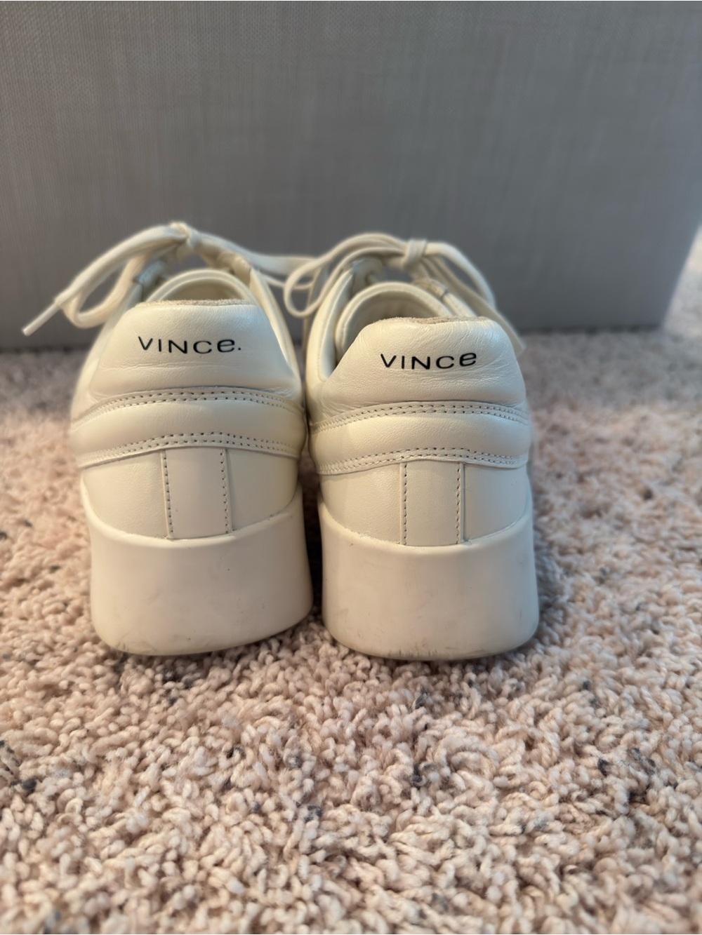 Nordstrom Vince Cream Leather Platform Sneakers